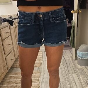 Express Dark Blue Jean Shorts